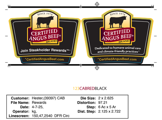 203 - RT CAB Retail Traditional Labels