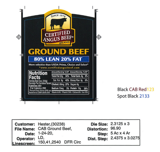 215 CAB Ground Beef 8020