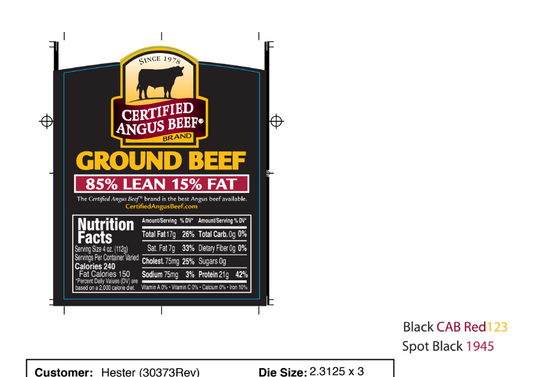 216 CAB Ground Beef 8515