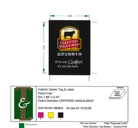 61-208 CAB Chinese Label