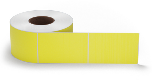 4.0" x 6.0" Yellow Direct Thermal Labels - 1,000/Roll, 8" OD