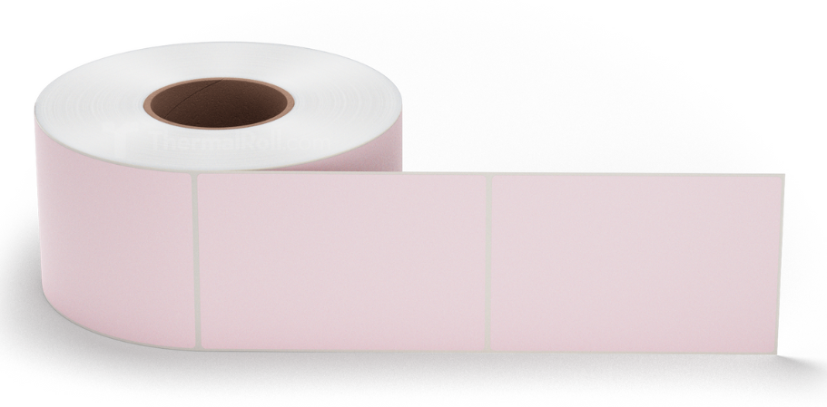 4.0" x 6.0" Pink Direct Thermal Labels - 1,000/Roll, 8" OD