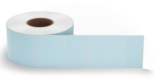 4.0" x 6.0" Blue Direct Thermal Labels - 1,000/Roll, 8" OD